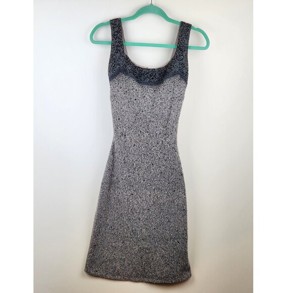 Vintage Gene Shelly's Boutique Internationale 100% Wool Beaded Midi Dress sz 10 - Picture 1 of 13